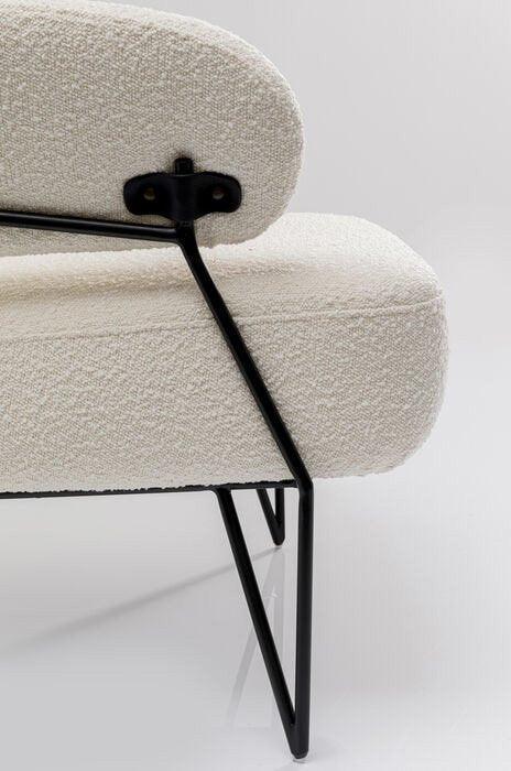 Peppo White Bouclé Armchair - WOO .Design