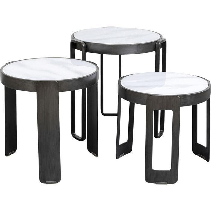 Perelli Glass Coffee Table (3/Set) - WOO .Design