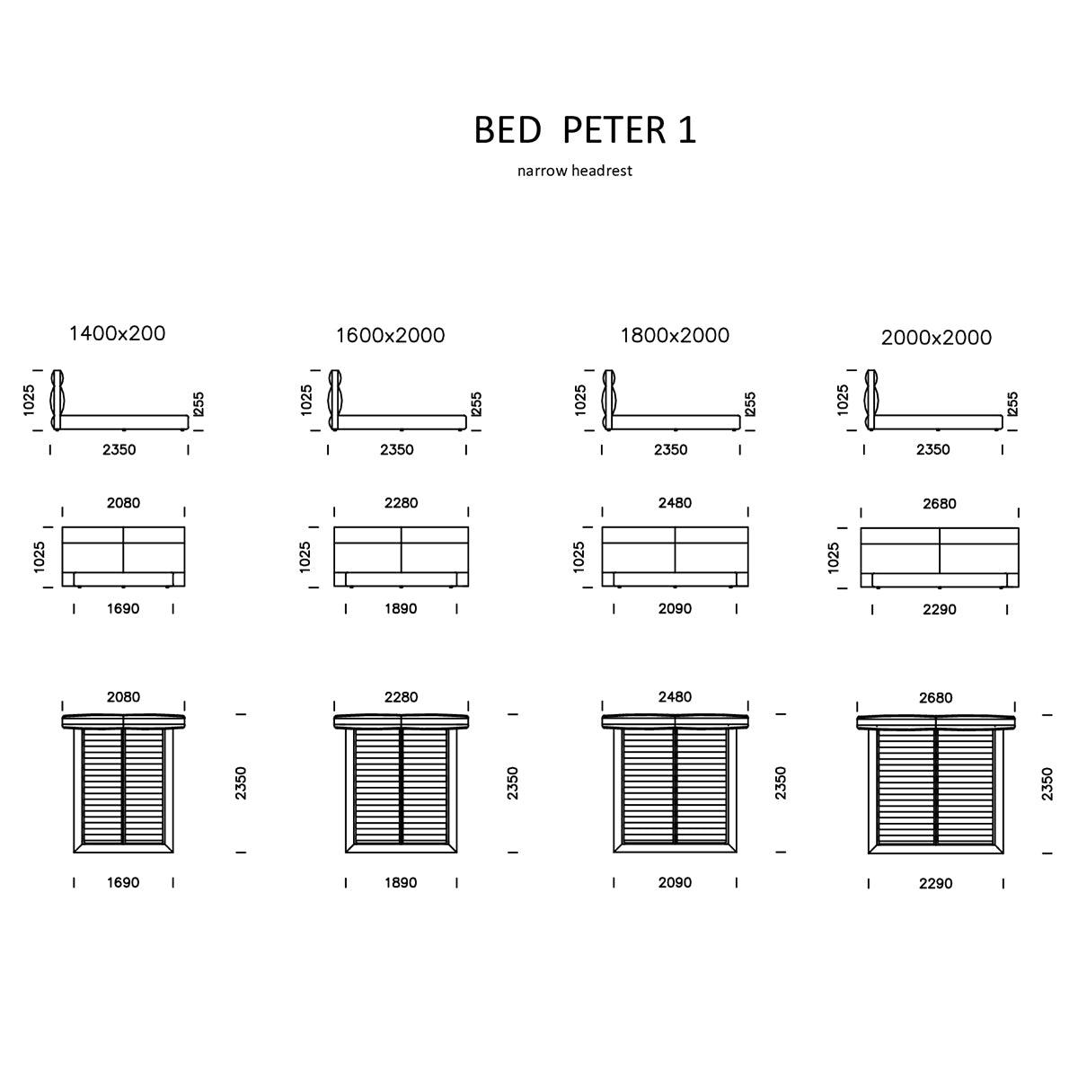 Peter I Bed - WOO .Design
