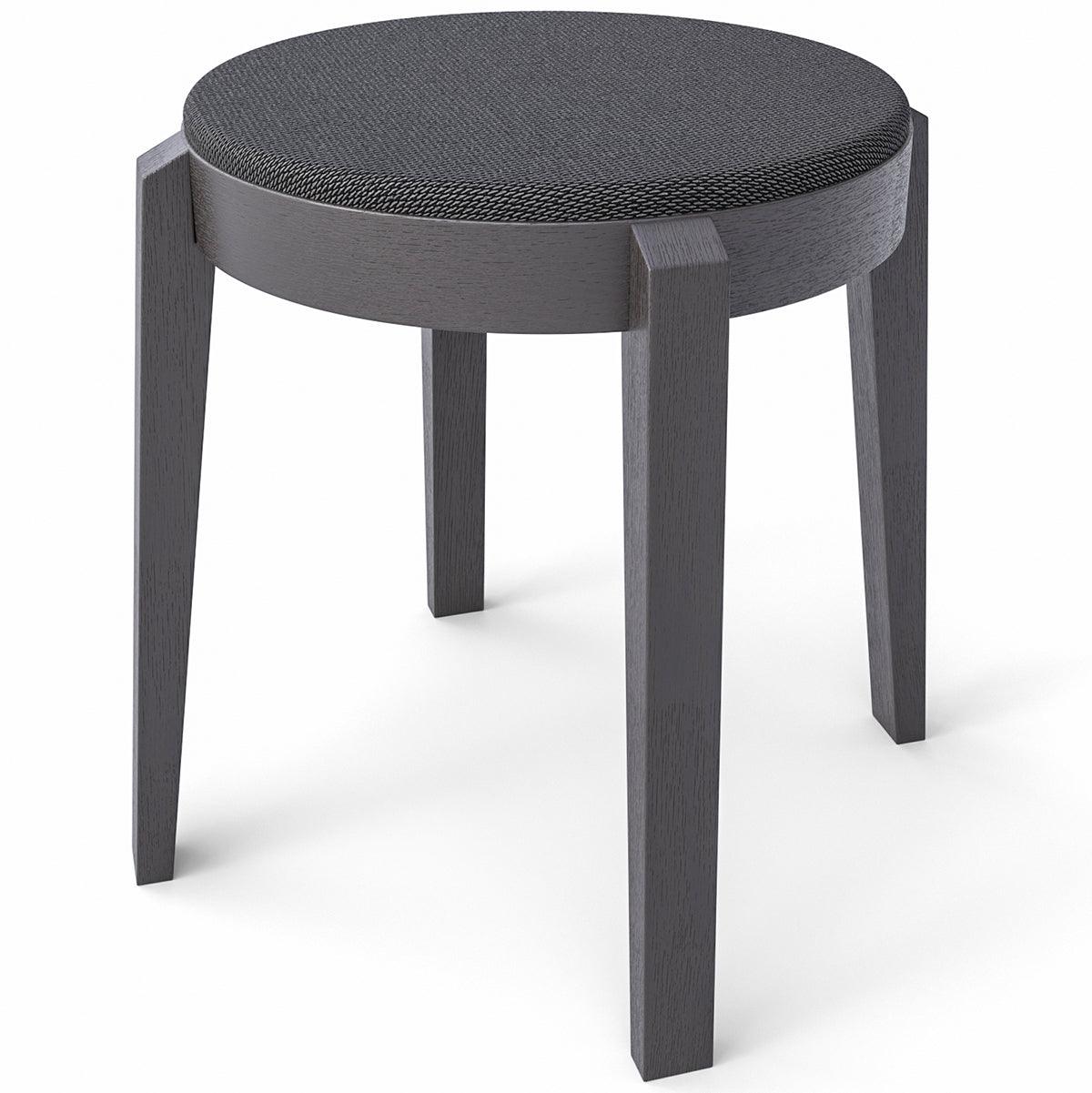 Upholstered deals round stool