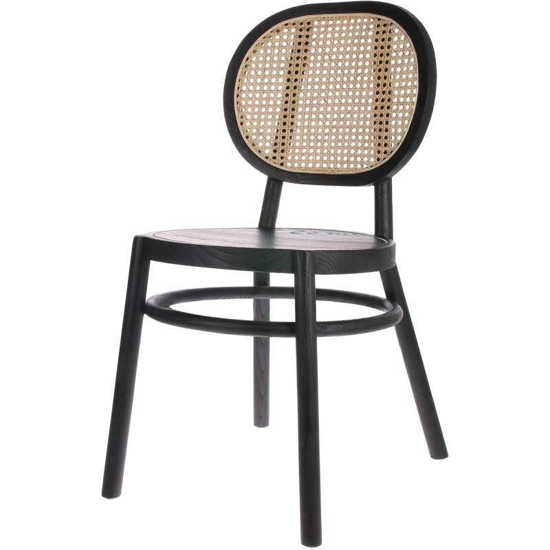Retro Webbing Black Chair - WOO .Design