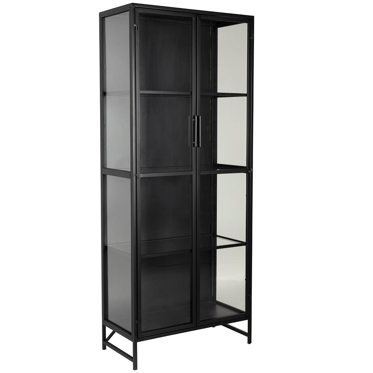 Rob Black Iron/Glass Cabinet - WOO .Design