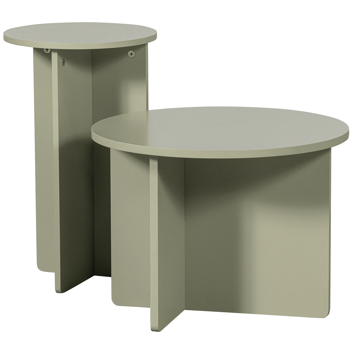 Ronny Green/Grey Side Table (2/Set) - WOO .Design