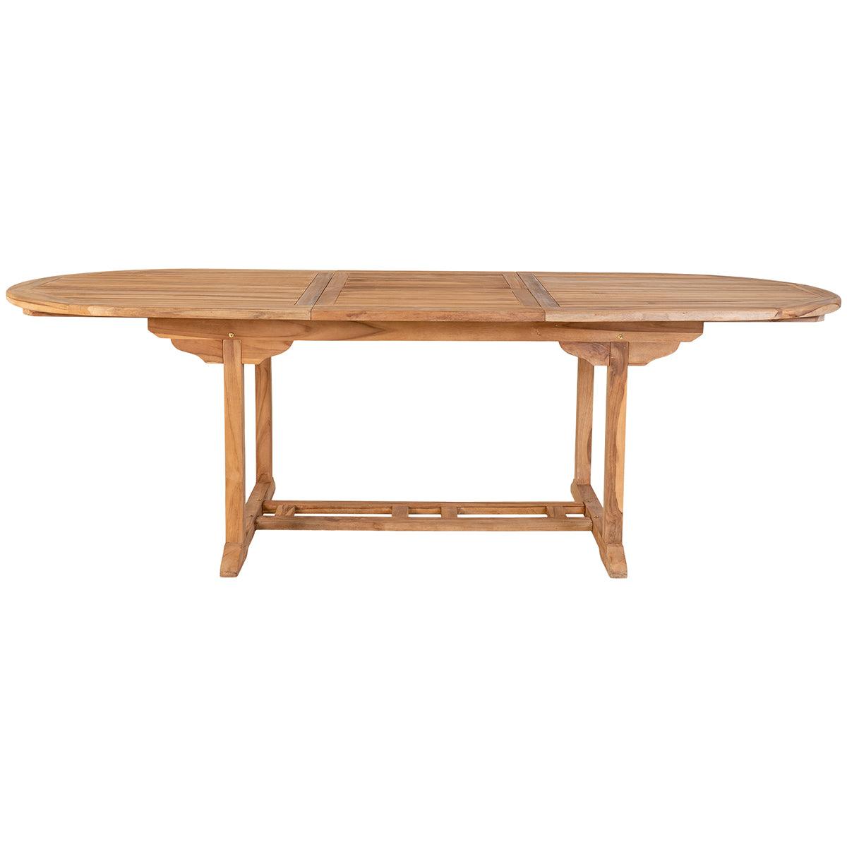 Teak and deals oak dining table