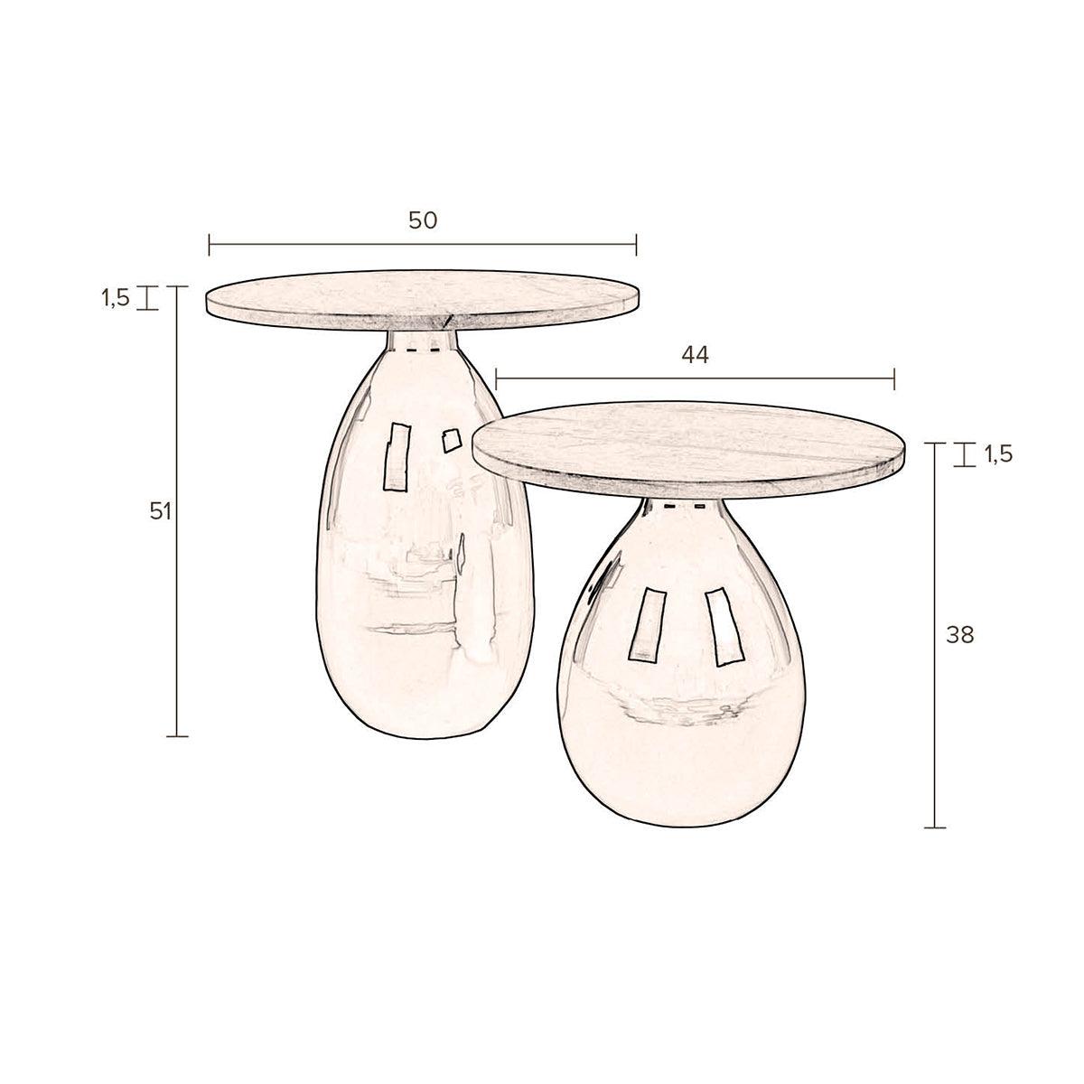 Silvine Side Table (2/Set) - WOO .Design