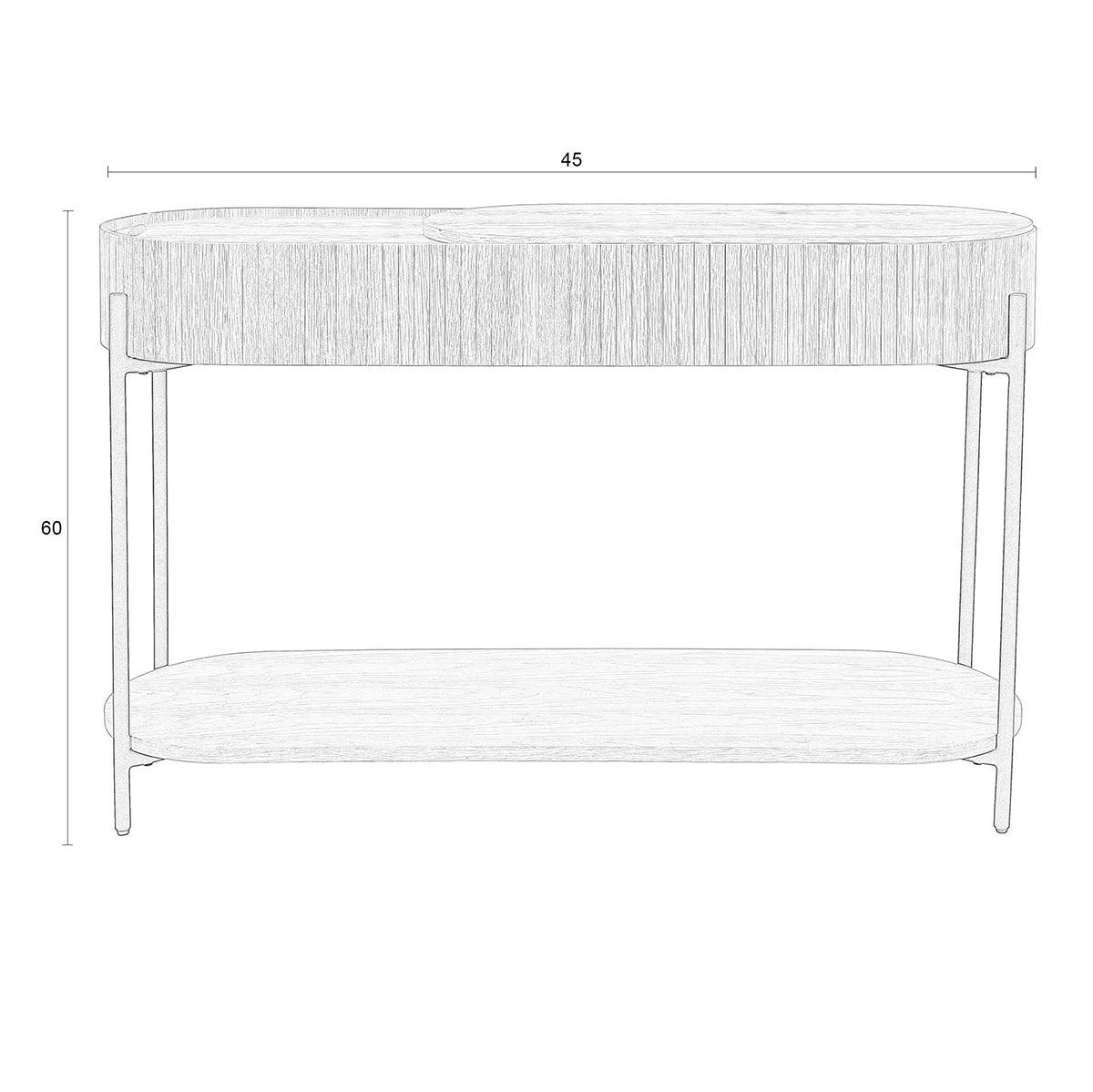 Slides Natural Console Table - WOO .Design