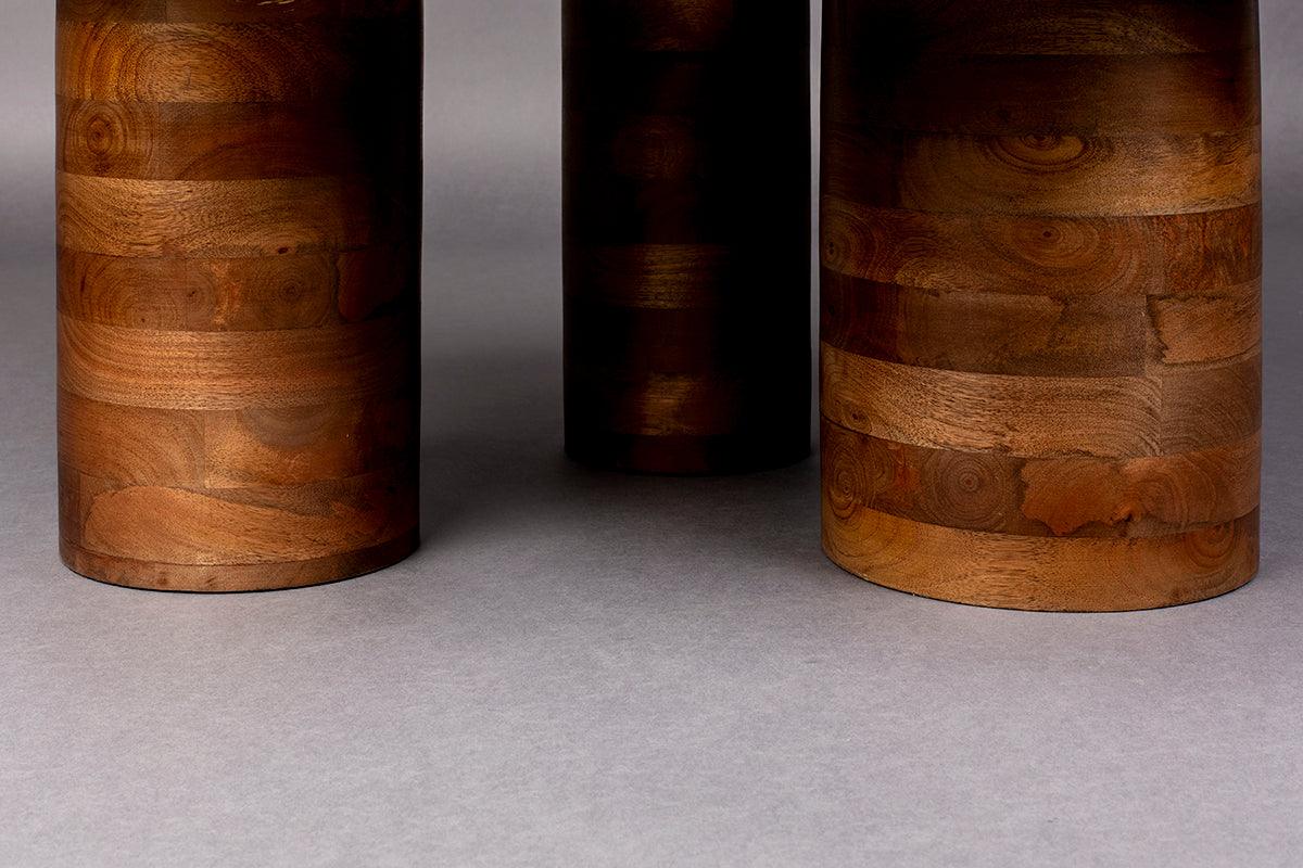 Suki Marble/Mango Wood Side Table (3/Set) - WOO .Design