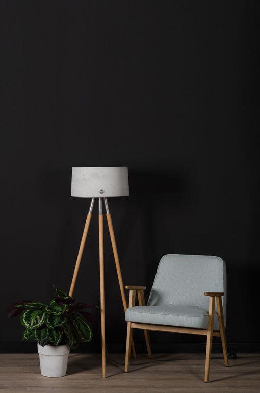 Concrete floor deals lamp