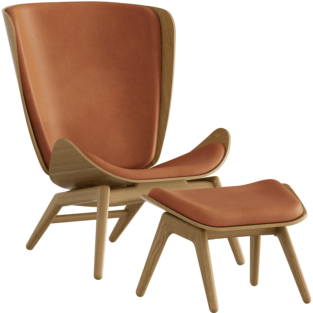 The Reader Rust Dunes Wing Chair - WOO .Design