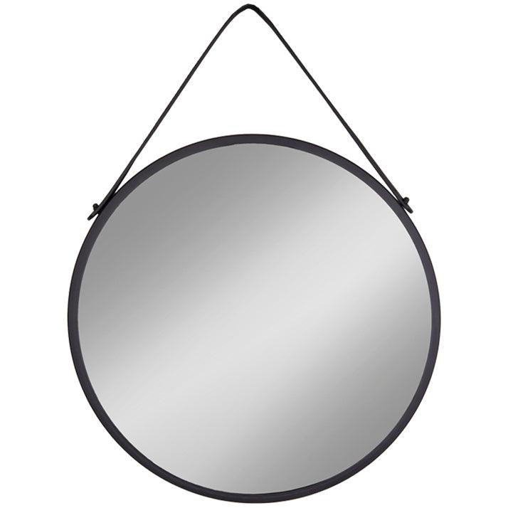 Trapani Black Round Mirror - WOO .Design