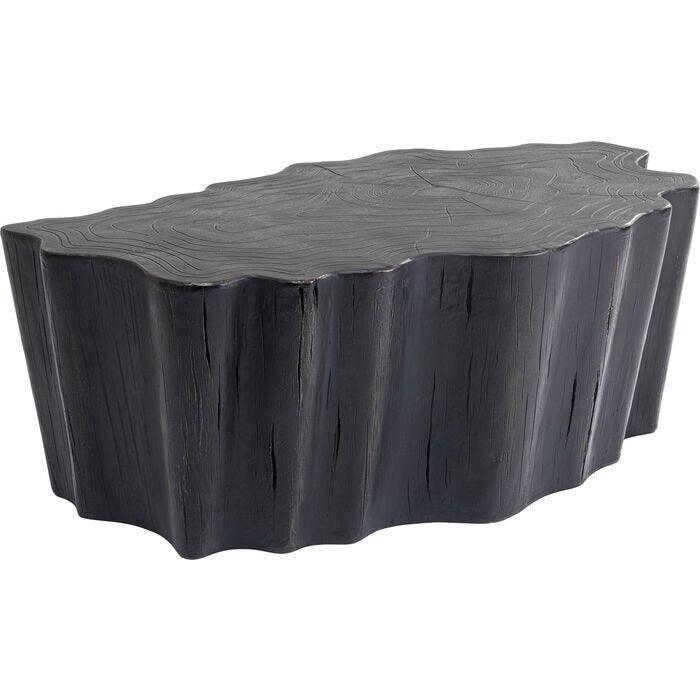 Tree Stump Black Coffee Table - WOO .Design