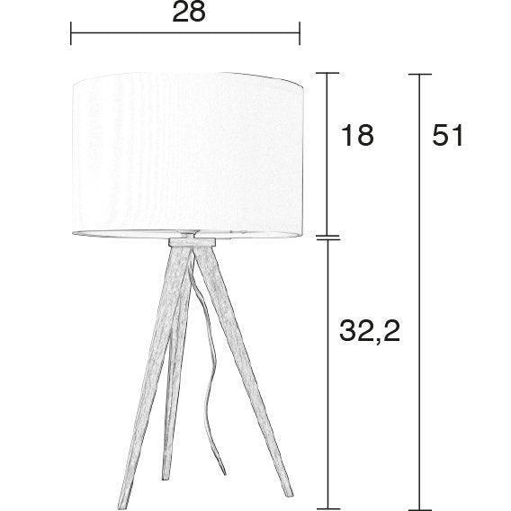 Tripod Wood Table Lamp - WOO .Design
