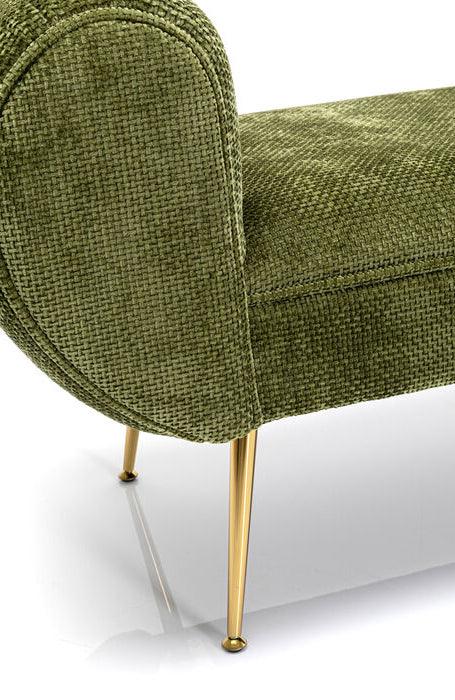 Trono Green Velvet Bench - WOO .Design