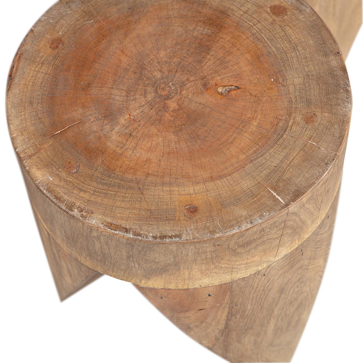 Trunk Natural Wood Removable Side Table (2/Set) - WOO .Design