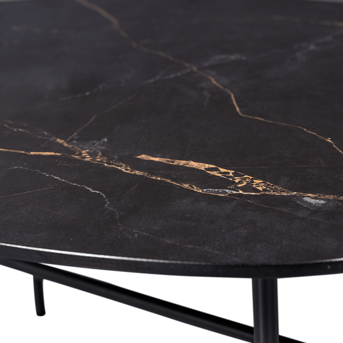 Vajen Black Marble Look Coffee Table - WOO .Design