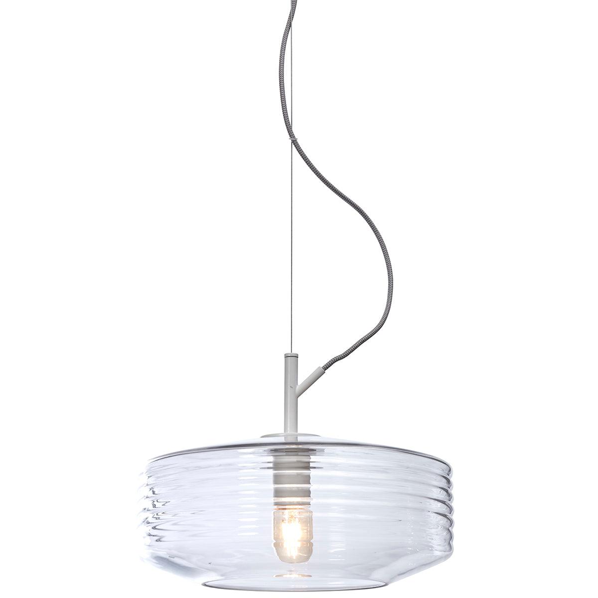 Verona Ribbed Glass Hanging Lamp - WOO .Design