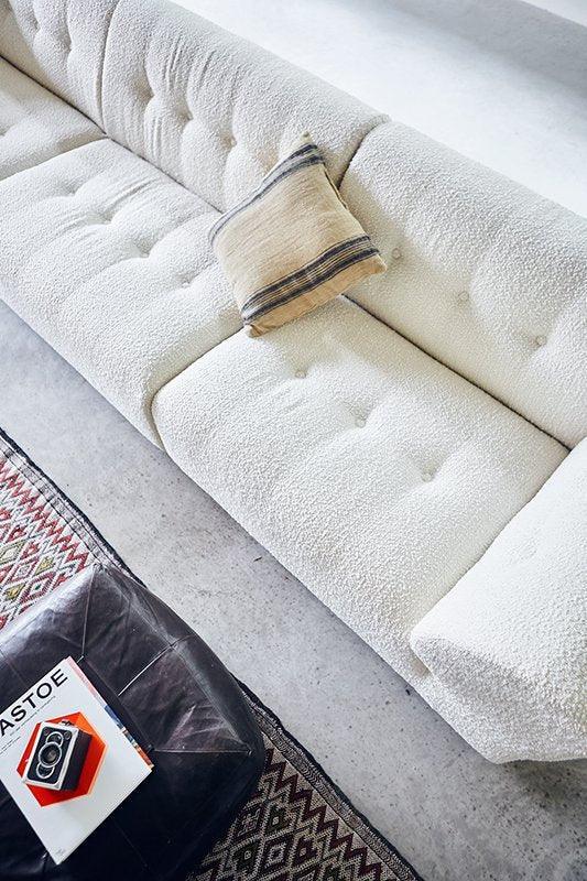 Vint Boucle Cream Couch - Element Middle - WOO .Design