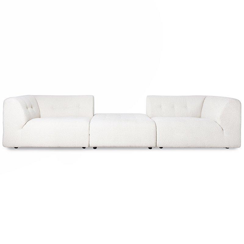 Vint Boucle Cream Couch - Element Right 1.5-Seat - WOO .Design