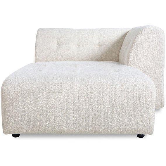 Vint Boucle Cream Couch - Element Right Divan - WOO .Design