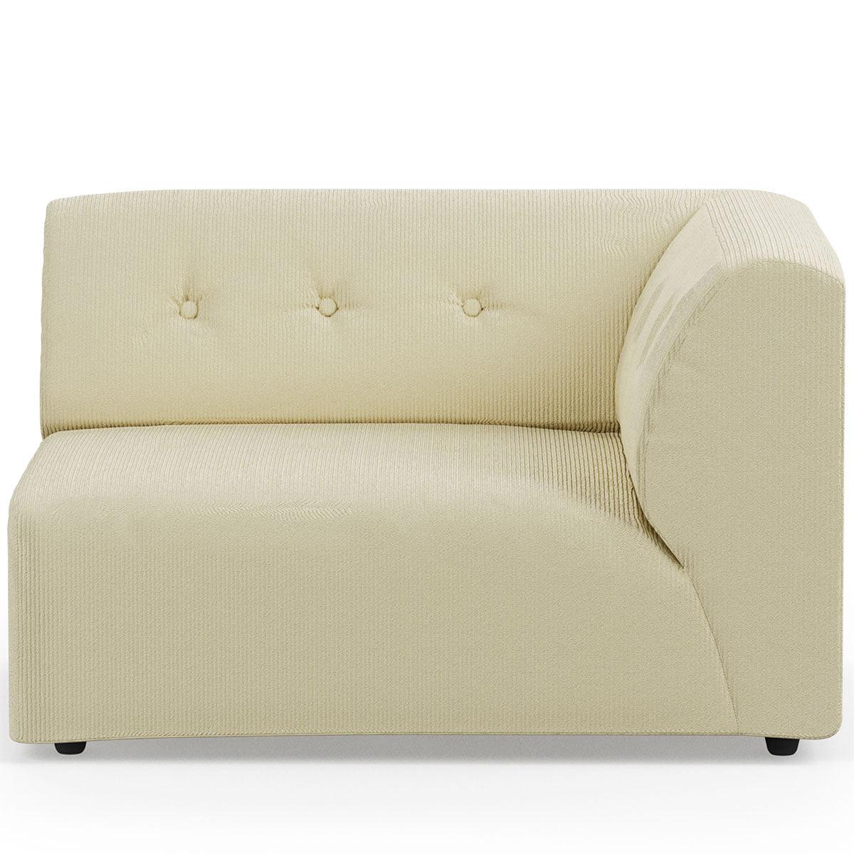 Vint Corduroy Rib Couch - Element Right 1.5-Seat - WOO .Design