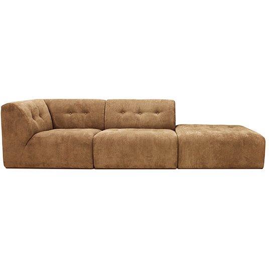 Vint Corduroy Rib Brown Couch - Element Right - WOO .Design