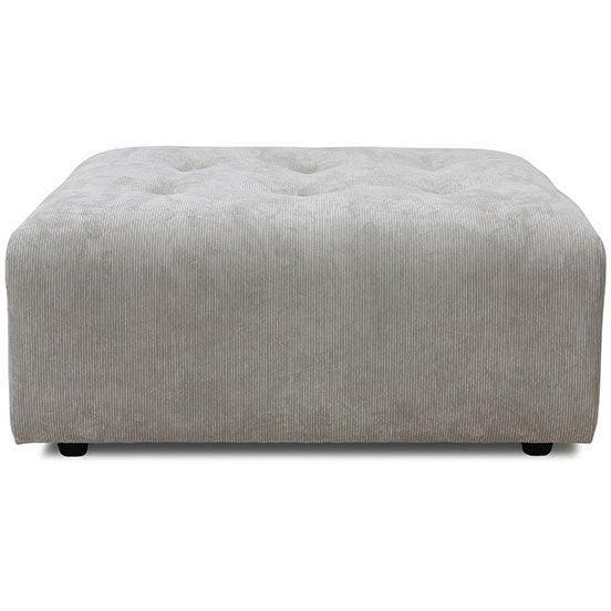 Vint Corduroy Rib Cream Couch - Element Hocker - WOO .Design