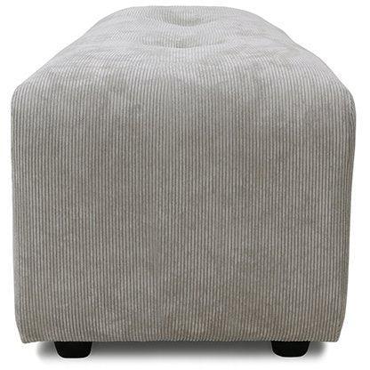 Vint Corduroy Rib Cream Couch - Element Small Hocker - WOO .Design