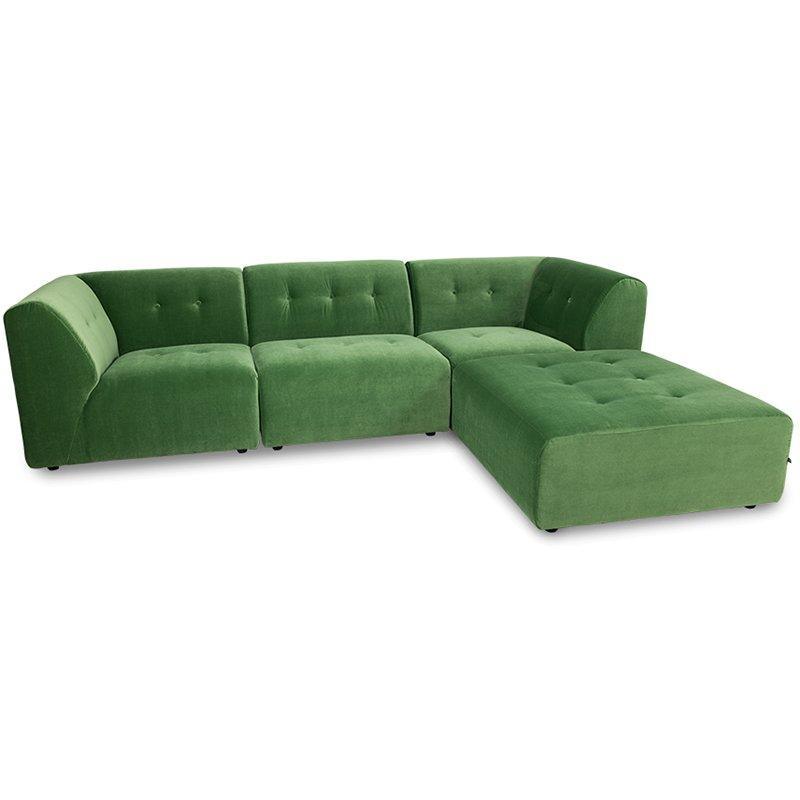 Vint Royal Green Velvet Couch - Element Middle 1.5-Seat - WOO .Design