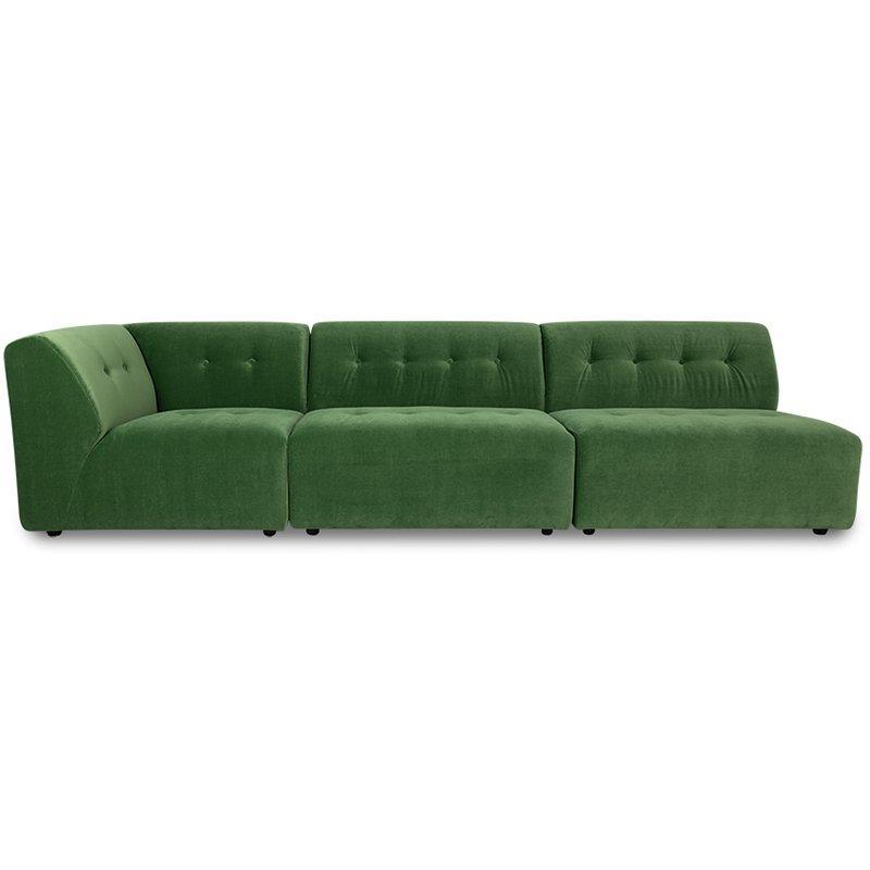 Vint Royal Green Velvet Couch - Element Middle 1.5-Seat - WOO .Design