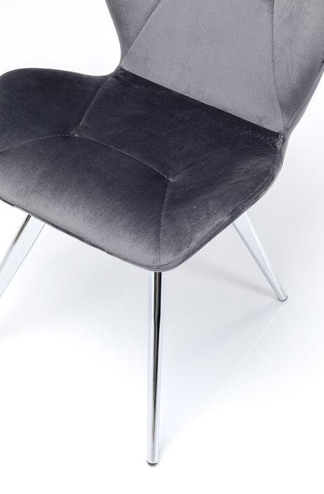 Grey and chrome deals chair