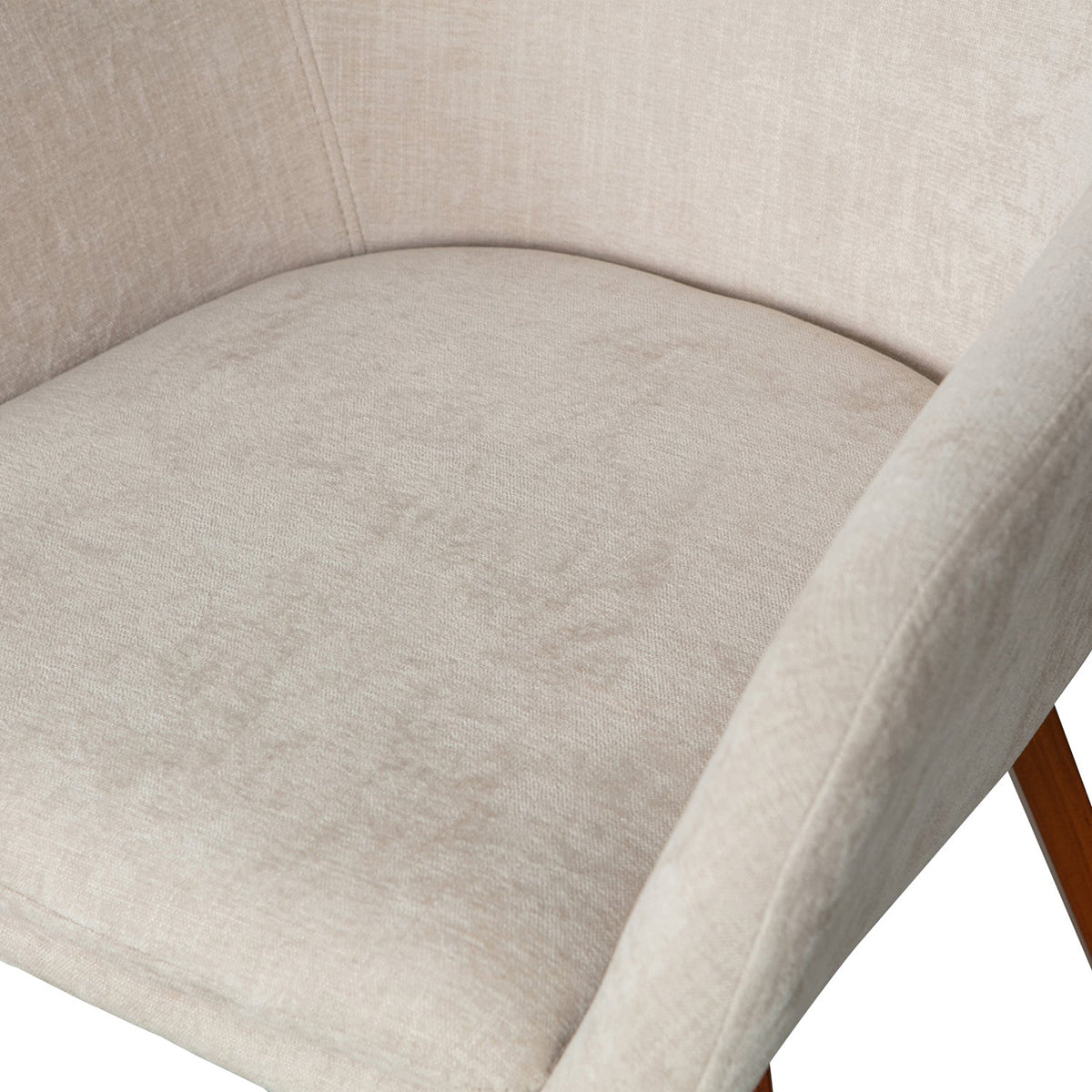 Base Sand Velvet Dining Chair