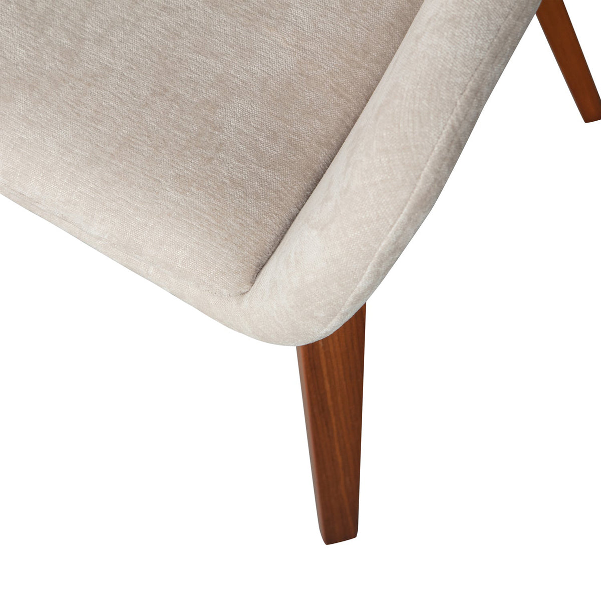 Base Sand Velvet Dining Chair