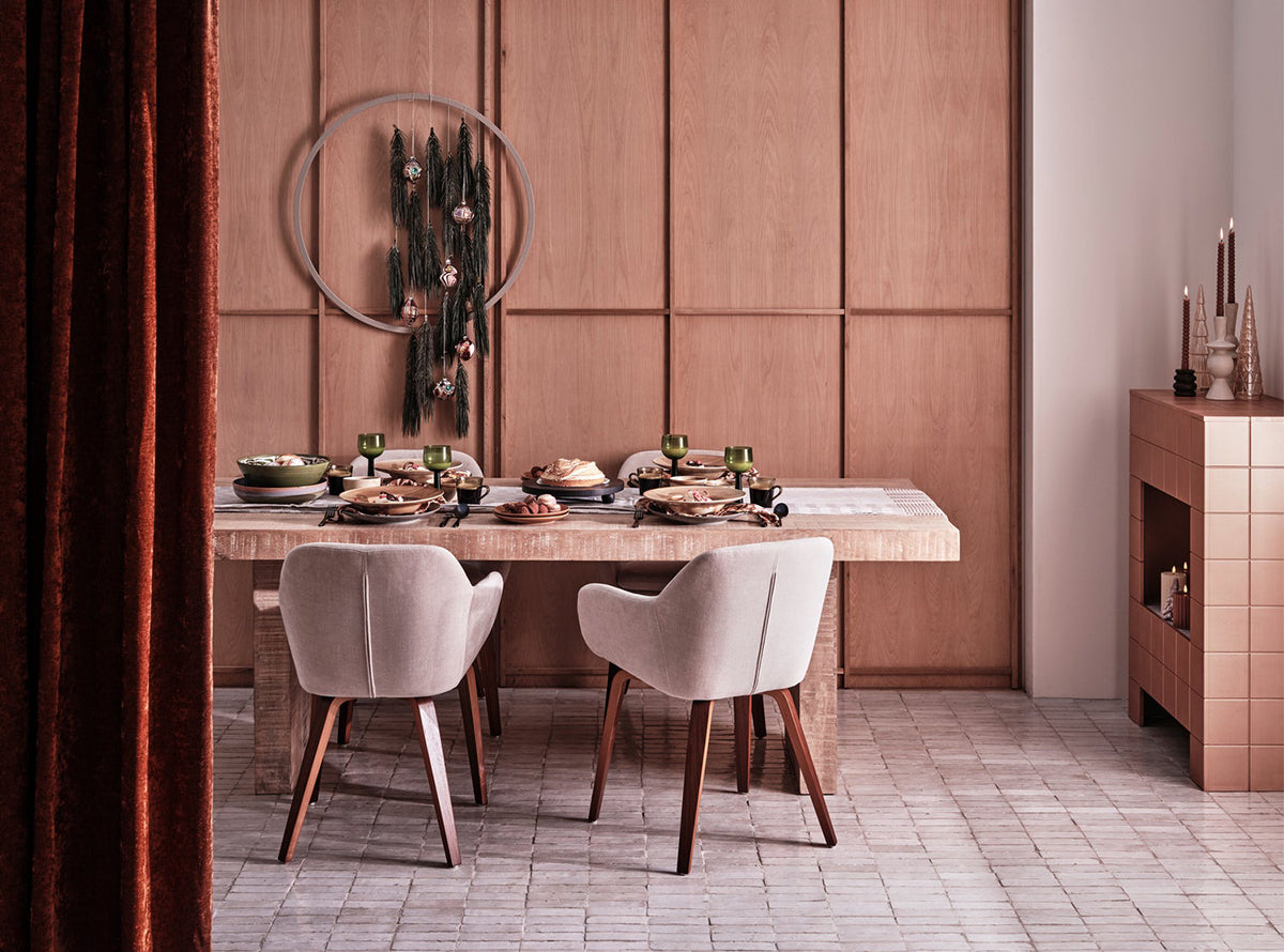 Base Sand Velvet Dining Chair