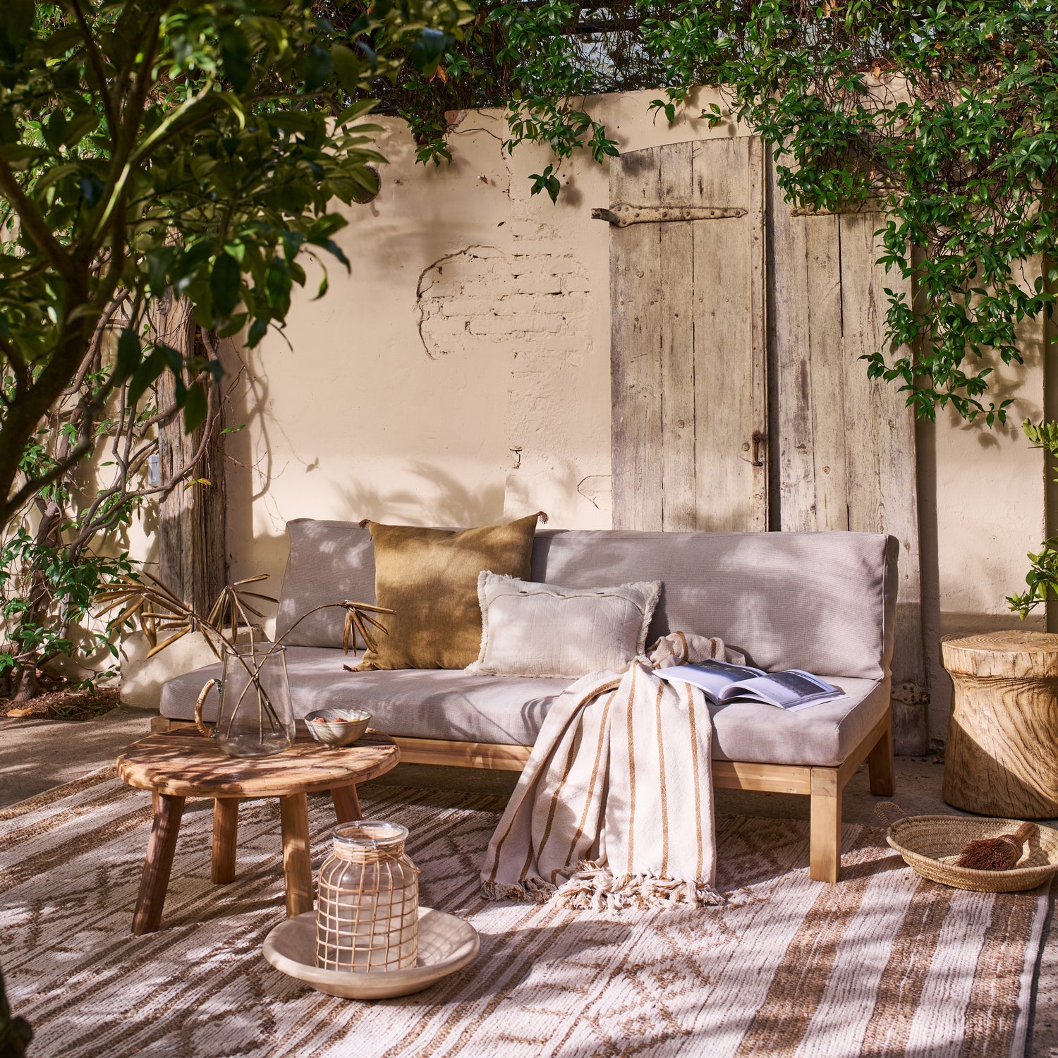 Relax Acacia Wood 3 Seater Garden Bench