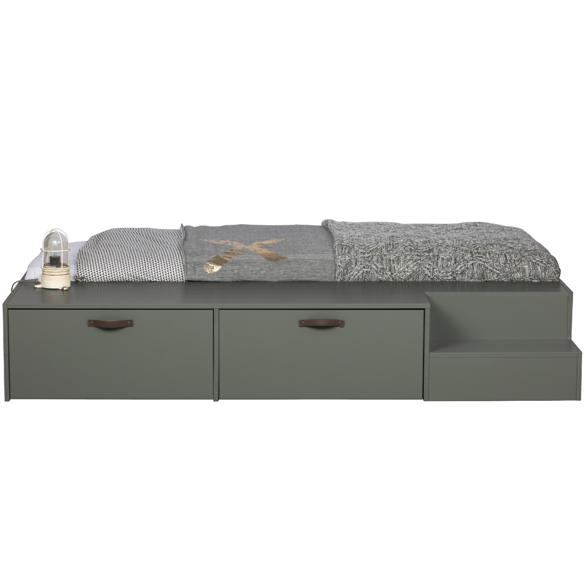 Stage Soap Pine Wood Bed with Drawers