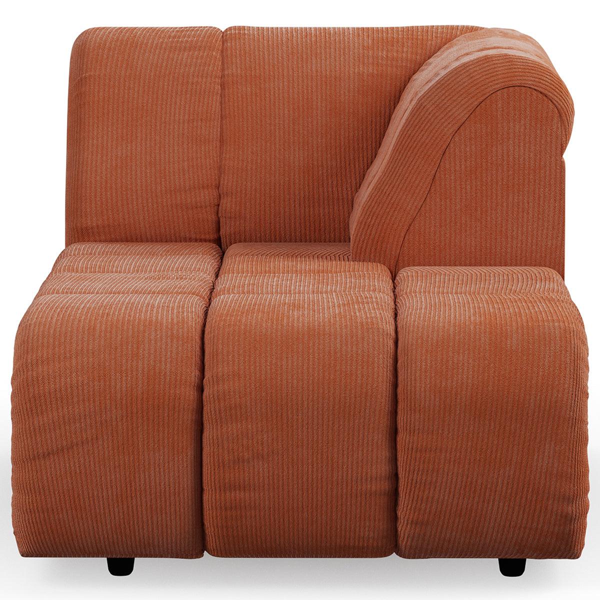 Wave Corduroy Rib Couch - Element Right Divan - WOO .Design