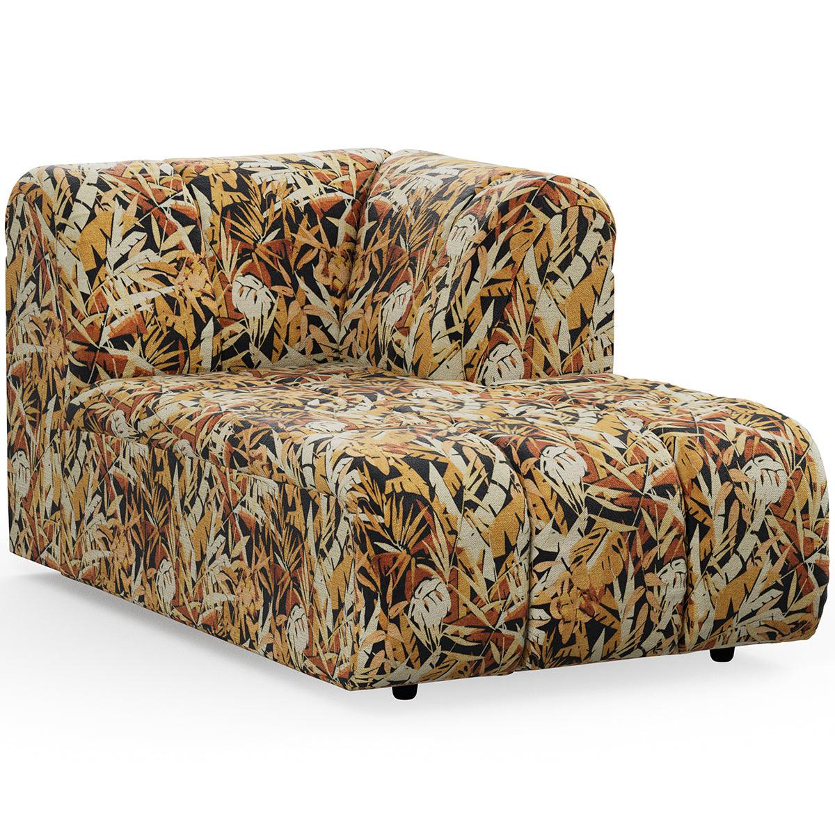 Wave Printed Hollywood Couch - Element Right Divan - WOO .Design