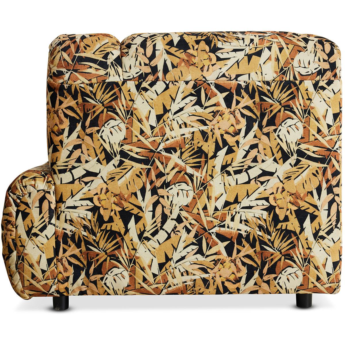 Wave Printed Hollywood Couch - Element Right High Arm - WOO .Design