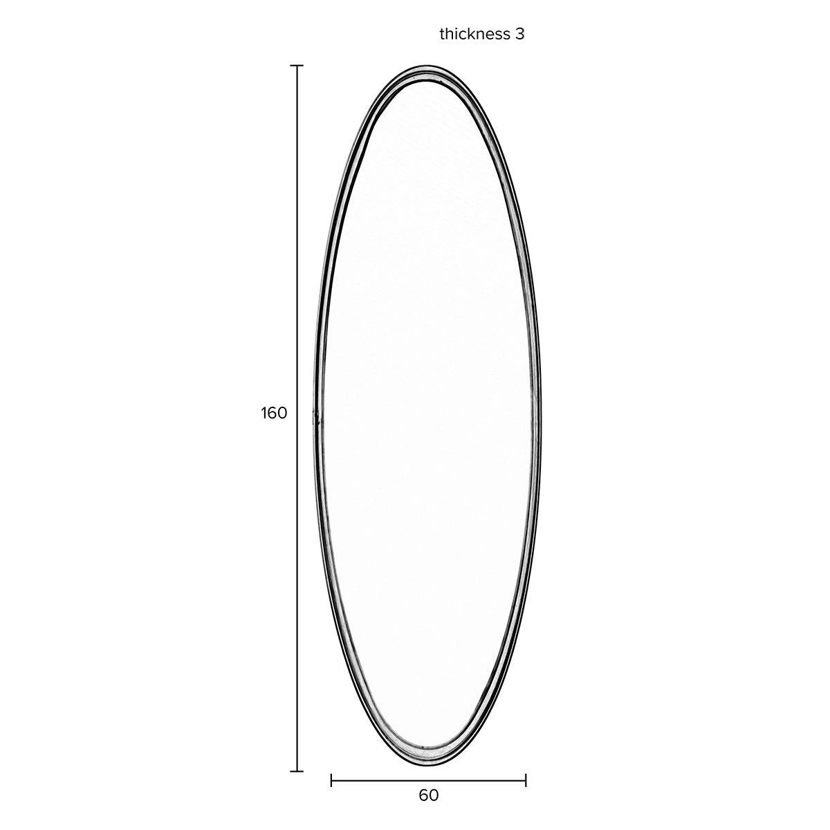 Matz Large Oval Mirror