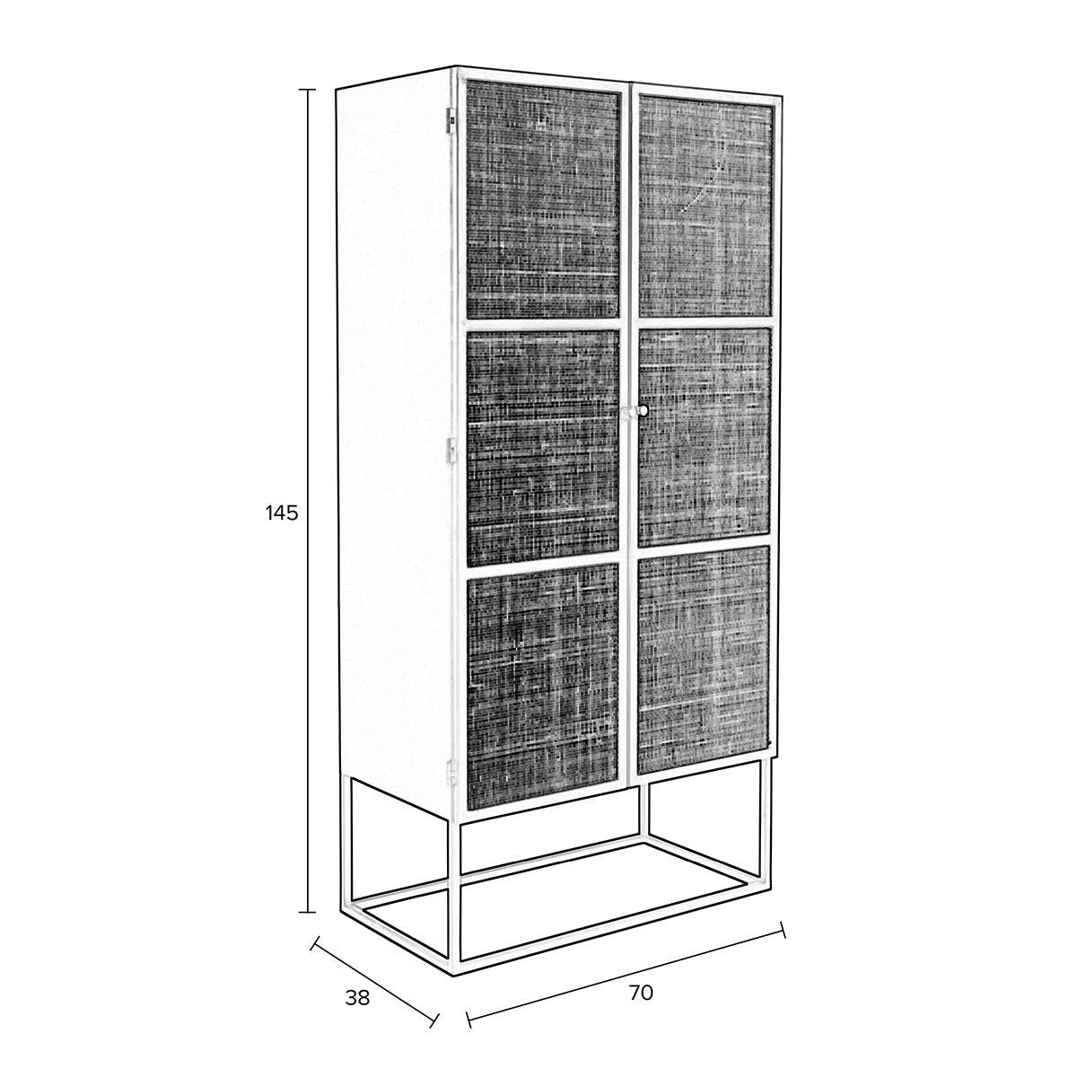 Guuji High 2 Doors Cabinet
