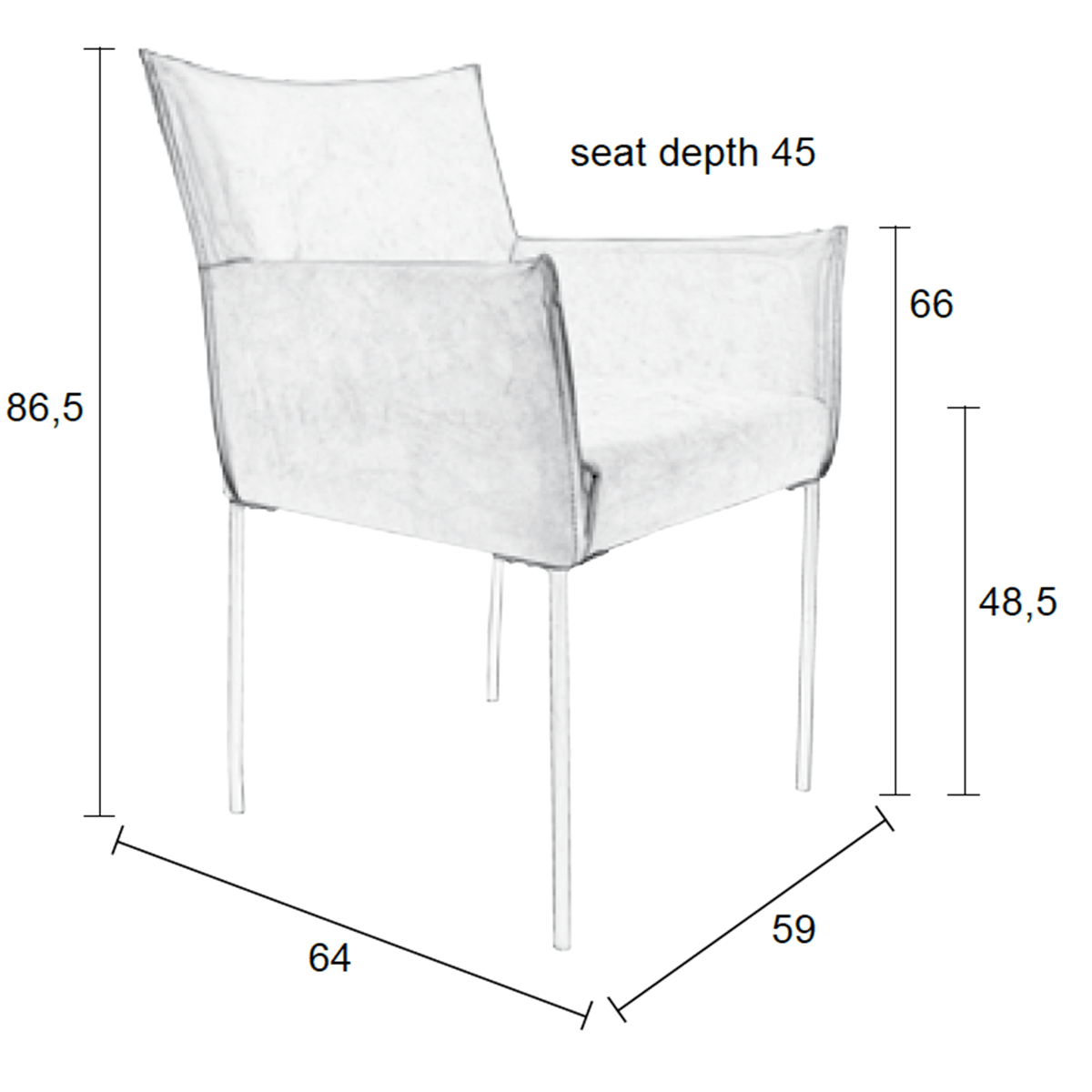 Dion Armchair (2/Set)