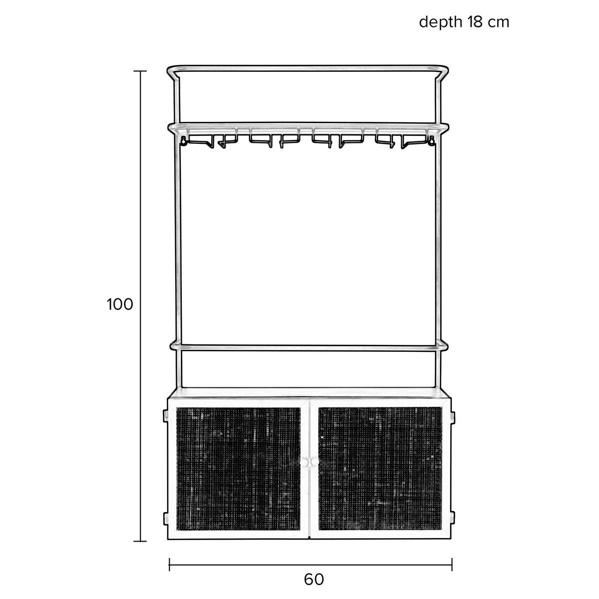 Guuji Wine Wall Shelf