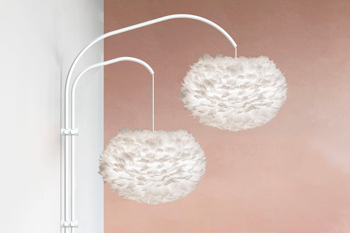 Willow White Double Light Stands - WOO .Design