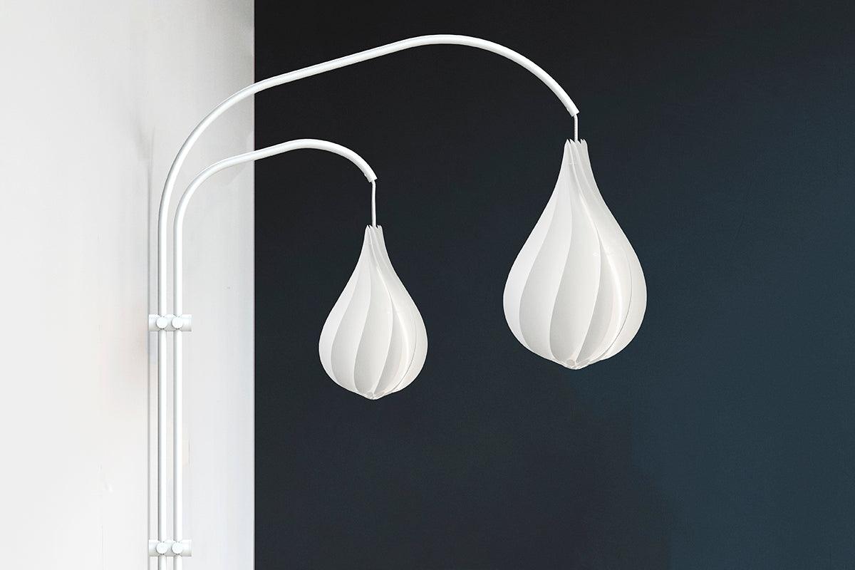 Willow White Double Light Stands - WOO .Design