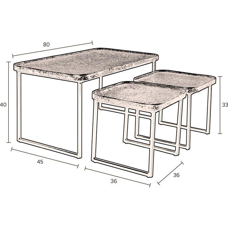 Winston Coffee Table (3/Set) - WOO .Design