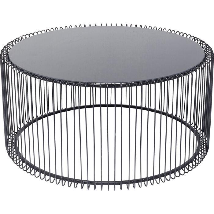 Wire Uno Glass Round Coffee Table - WOO .Design