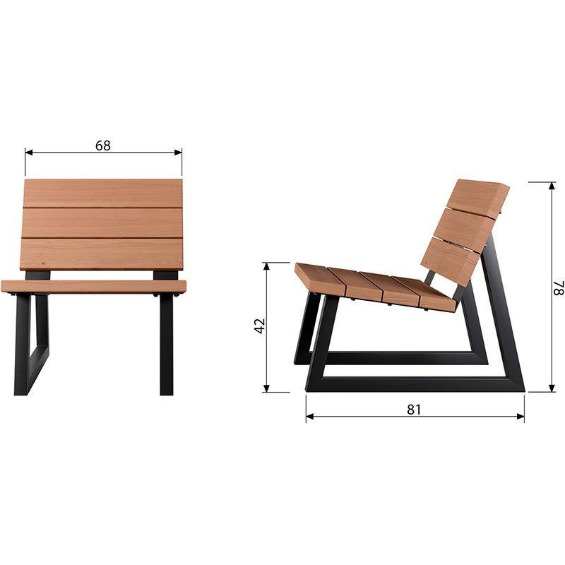 Banco Wooden Outdoor Chair