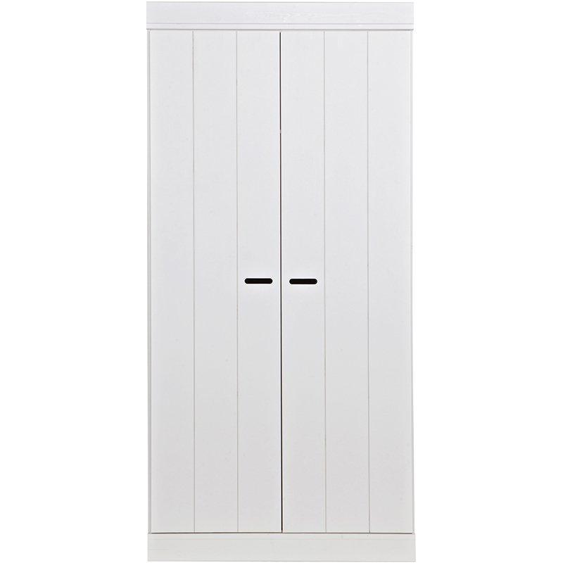 Connect Basic Pine Wood 2 Doors Strip Doors Cabinet