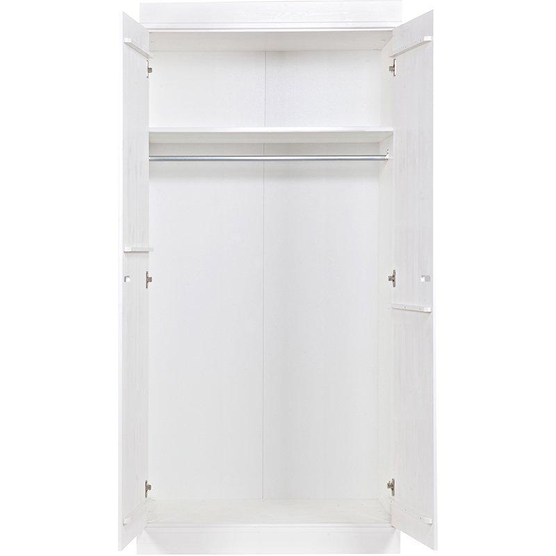 Connect Basic Pine Wood 2 Doors Strip Doors Cabinet