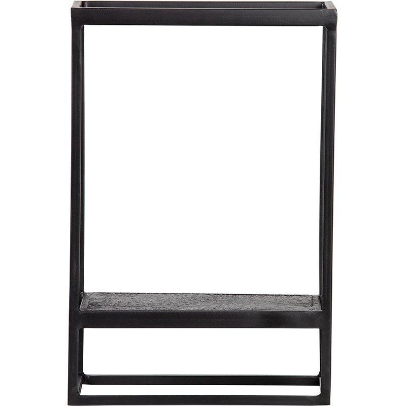 Febe Black Metal Vertical Wall Rack